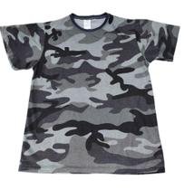 Camiseta Infantil Camuflado Militar Para Bebe Criança - LENODI