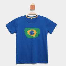 Camiseta Infantil Candy Kids Bandeira Brasil Masculina
