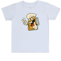 Camiseta Infantil Caneca de Chop Divertida