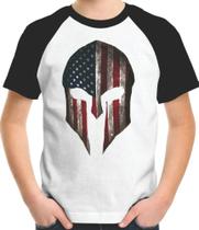 Camiseta Infantil Capacete Espartano America