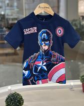 Camiseta Infantil Capitão América Youccie I2389 Camiseta Infantil Capitão América Youccie I2389