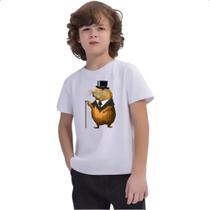 Camiseta Infantil Capivara aristocrata