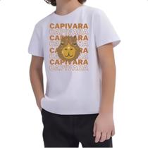 Camiseta Infantil Capivara meme trend