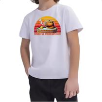 Camiseta Infantil Capivara nao se preocupe Camiseta Infantil Capivara nao se preocupe