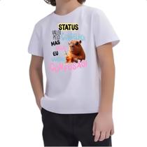 Camiseta Infantil Capivara obrigado pelo conselho