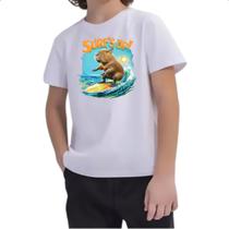 Camiseta Infantil Capivara surfs up Camiseta Infantil Capivara surfs up