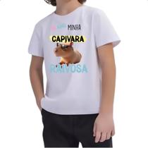 Camiseta Infantil Capivara te amo minha raivosa Camiseta Infantil Capivara te amo minha raivosa