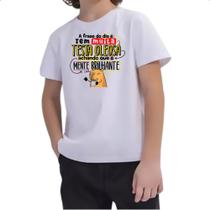 Camiseta Infantil Capivara Testa oleosa Camiseta Infantil Capivara Testa oleosa