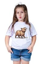 Camiseta Infantil Capivaras Capybaras Familia Safari Estimação - Retha Estilos