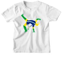 Camiseta Infantil Capoeira luta Brasil golpe