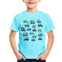 Camiseta Infantil Carrinhos Coloridos - Foca na Moda