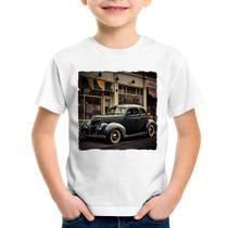 Camiseta Infantil Carro clássico na cidade - Foca na Moda