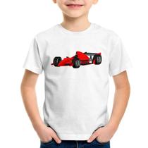 Camiseta Infantil Carro de Corrida - Foca na Moda