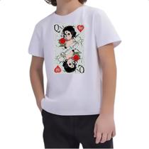 Camiseta Infantil Carta Rainha Catrina Camiseta Infantil Carta Rainha Catrina