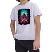 Camiseta Infantil Castelo sombrio Camiseta Infantil Castelo sombrio