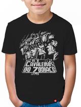 Camiseta Infantil Cavaleiros do Zodíaco 2