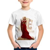 Camiseta Infantil Cersei Lannister Art - Foca na Moda