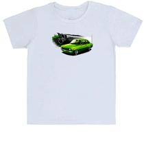 Camiseta Infantil Chevette primeira geração verde