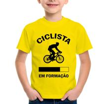 Camiseta Infantil Ciclista em formação - Foca na Moda