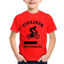 Camiseta Infantil Ciclista em formação - Foca na Moda