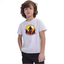 Camiseta Infantil Ciclista radical sunset art