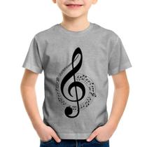 Camiseta Infantil Clave de Sol - Foca na Moda