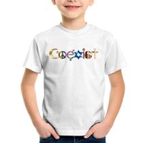 Camiseta Infantil Coexistência Pacífica - Foca na Moda