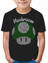 Camiseta Infantil Cogumelo Mario - Verde