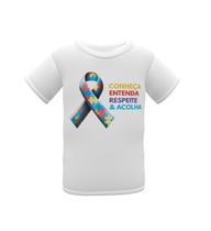 Camiseta infantil conscientização do autismo - tea - Sentidos e Cores