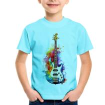 Camiseta Infantil Contra Baixo Watercolor - Foca na Moda