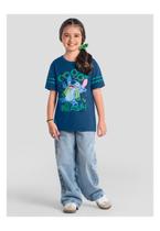 Camiseta Infantil Copa Stitch Azul Brandili Camiseta Infantil Copa Stitch Azul Brandili