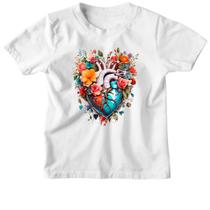 Camiseta Infantil Coracao da natureza