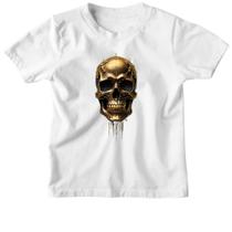 Camiseta Infantil Cranio de ouro