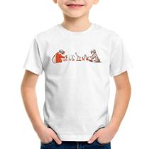 Camiseta Infantil Crianças Brincando - Foca na Moda