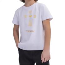 Camiseta Infantil Crisma Religiao Catolica