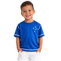 Camiseta Infantil Cruzeiro Ser Azul Celeste Oficial Camiseta Infantil Cruzeiro Ser Azul Celeste Oficial