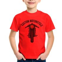 Camiseta Infantil Custom Motorcycle - Foca na Moda