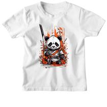 Camiseta Infantil Cute cartoon panda samurai