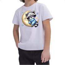 Camiseta Infantil Cute Guaximim dormindo na Lua