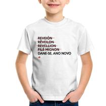 Camiseta Infantil Dane-se, ano novo - Foca na Moda