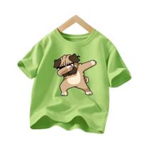 Camiseta Infantil De Algodão Com Estampa De Cão Harajuku, Buldogue Francês, Manga Curta, Top Gráfico