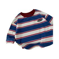 Camiseta Infantil De Algodão Para Outono, Listrada, Manga Comprida, Com Capuz, Para Bebês, Meninas E Camiseta Infantil De Algodão Para Outono, Listrada, Manga Comprida, Com Capuz, Para Bebês, Meninas E