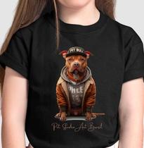 Camiseta Infantil de Algodão Pit Bull