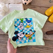 Camiseta Infantil de Verão - Minnie e Mickey - Manga Curta Camiseta Infantil de Verão - Minnie e Mickey - Manga Curta