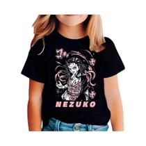 Camiseta Infantil Demon Slayer Anime Cartoon Manga Curta Meninos Meninas Verão Kimetsu No Yaiba Top