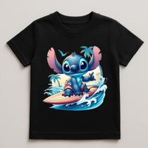 Camiseta Infantil Desenho Stitch 100% Algodao Modelo 1 Camiseta Infantil Desenho Stitch 100% Algodao Modelo 1