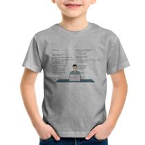 Camiseta Infantil Desenvolvedor Front-end CSS - Foca na Moda