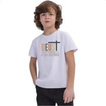 Camiseta Infantil Deus ainda escrevendo