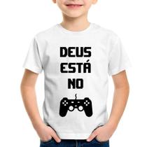 Camiseta Infantil Deus está no controle - Foca na Moda