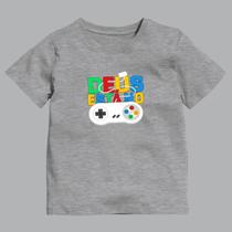 Camiseta Infantil Deus No Controle 100 Algodão Gola Redonda Manga Curta